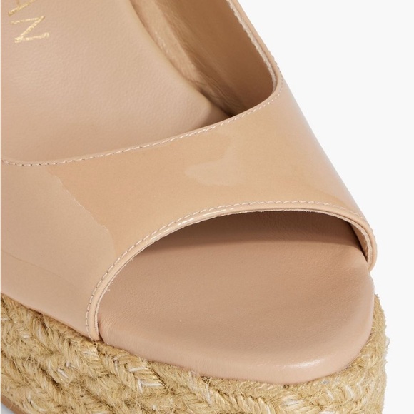Stuart Weitzman Beige Wedge Sandals - Picture 4 of 4